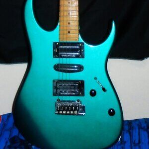 ibanez RX 170 1995 electric guitar with guitar heads mega metal pick ups - rock